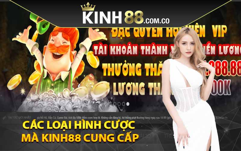 Các loại hình cược mà Kinh88 cung cấp